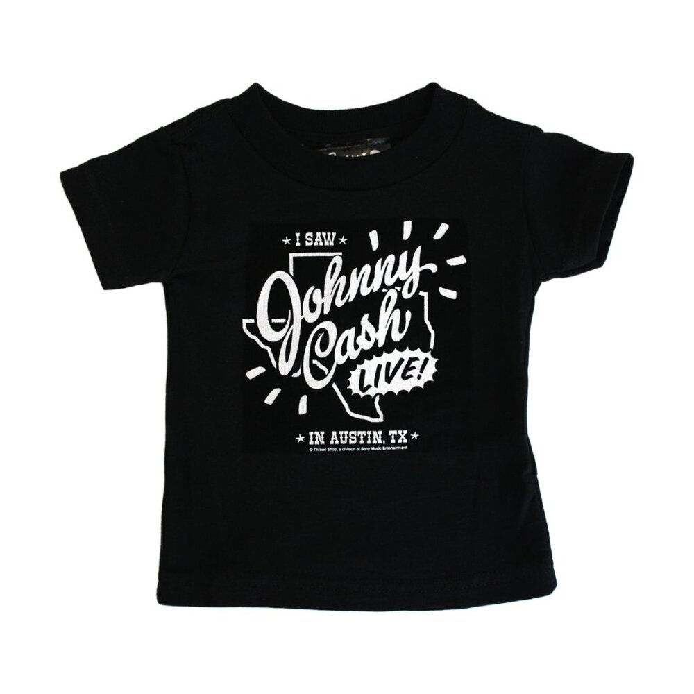 Sourpuss I Saw Johnny Cash Live! Baby n Kids T-Shirt Music Band Country Texas